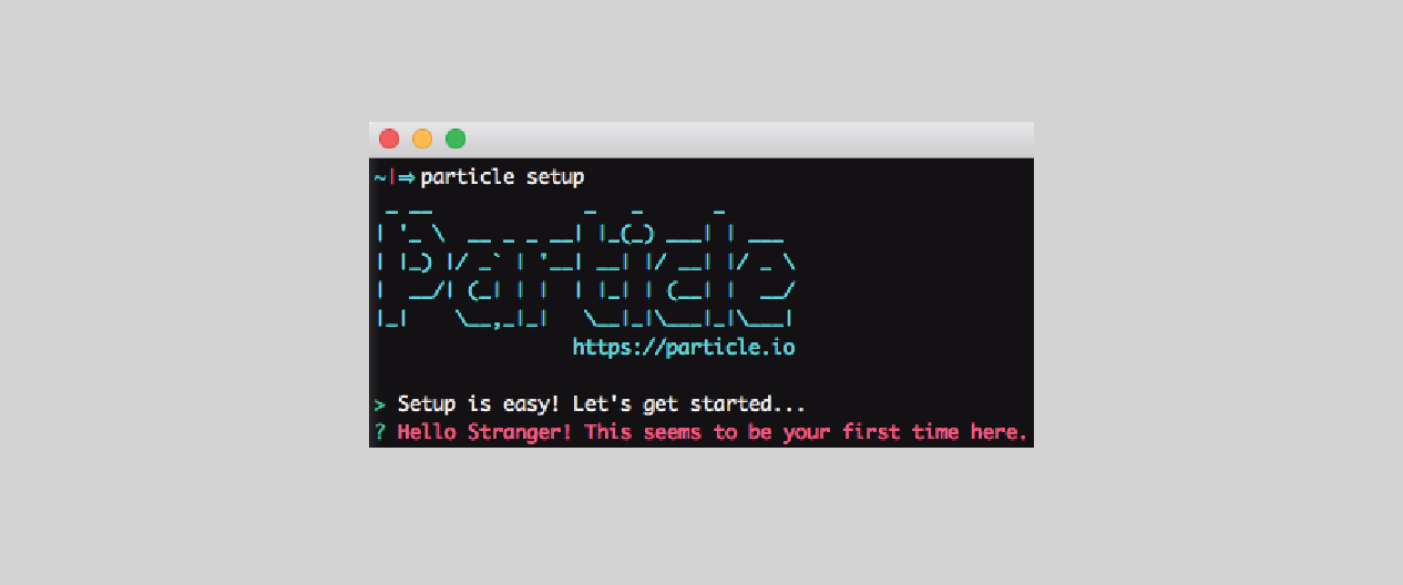 connect to particle photon terminal emulator mac